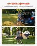 Aluminum Roll-Up Camping Table, Silver