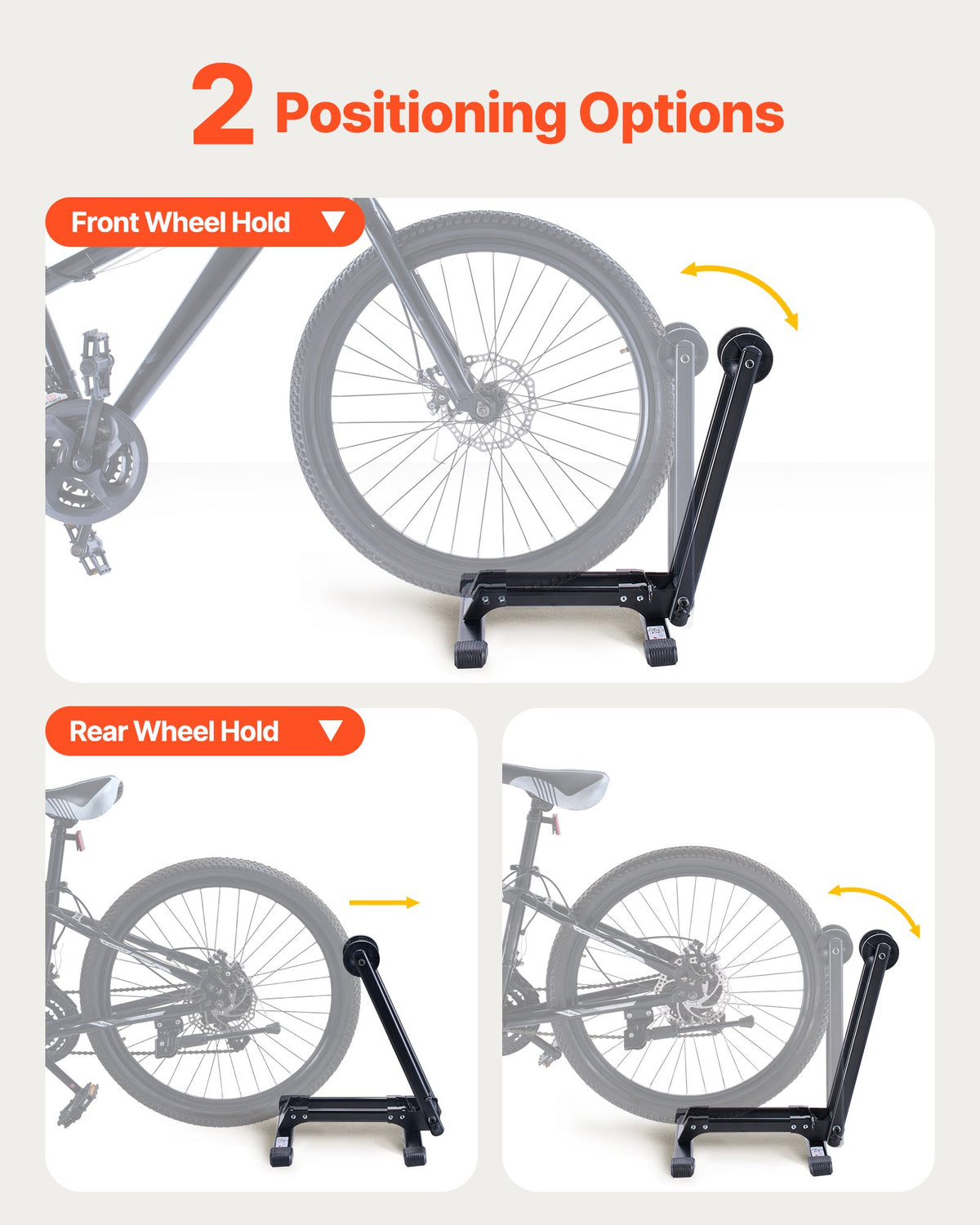 Foldable Bike Floor Stand for 20-29 in Wheels - image 2