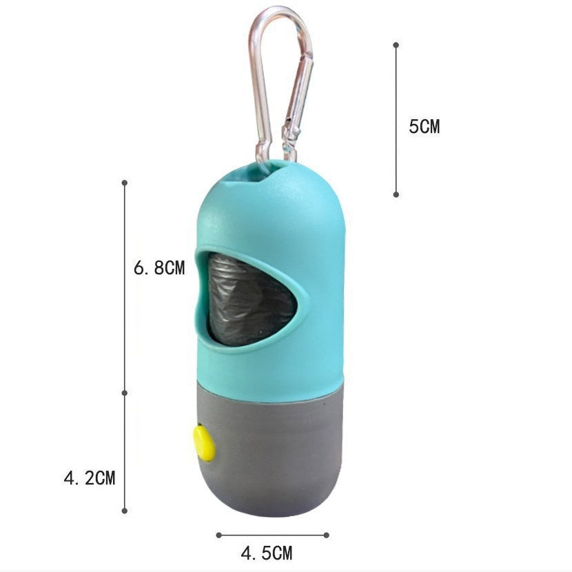 Poop Bag Dispenser with LED Light, Pink and Gray - image 5