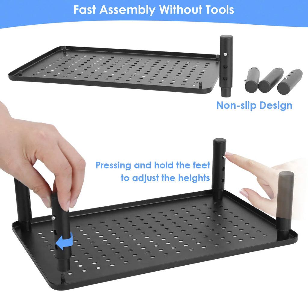 Adjustable Metal Monitor Riser, 3 Heights - image 5
