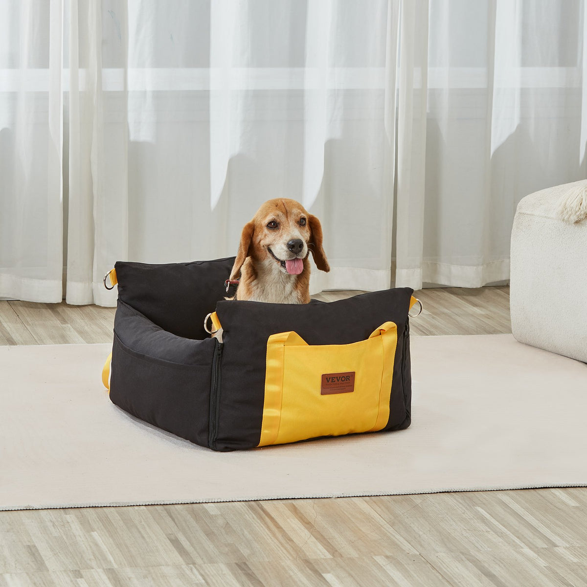 VEVOR Dog Booster Car Seat for Small Dogs up to 25 lb