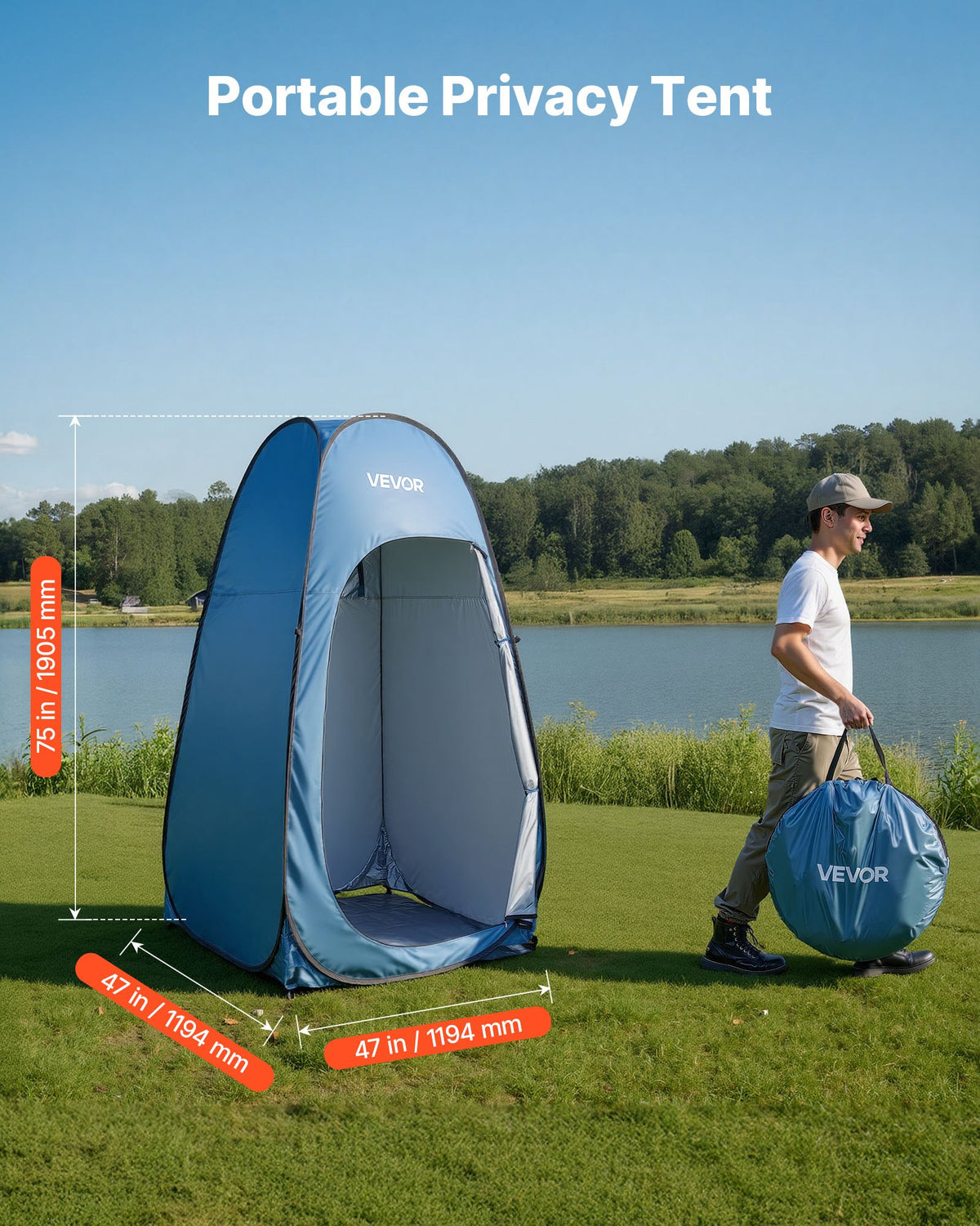 Pop-Up Privacy Shower Tent - image 3