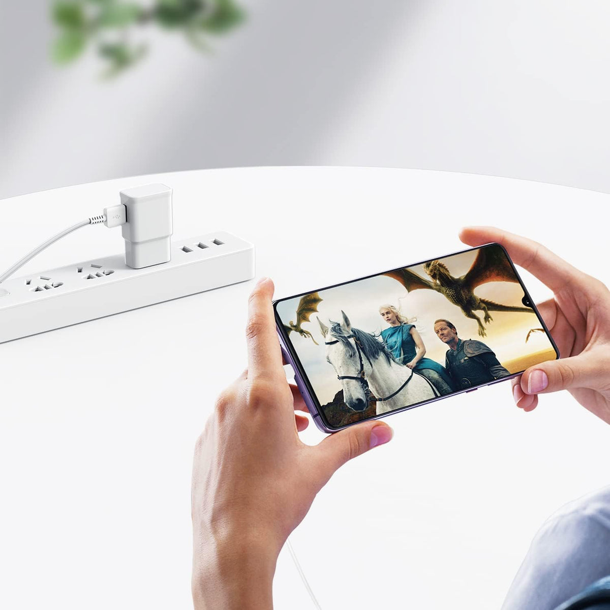 USB-C Wall Charger, 2 Pack, with 6 ft Cables