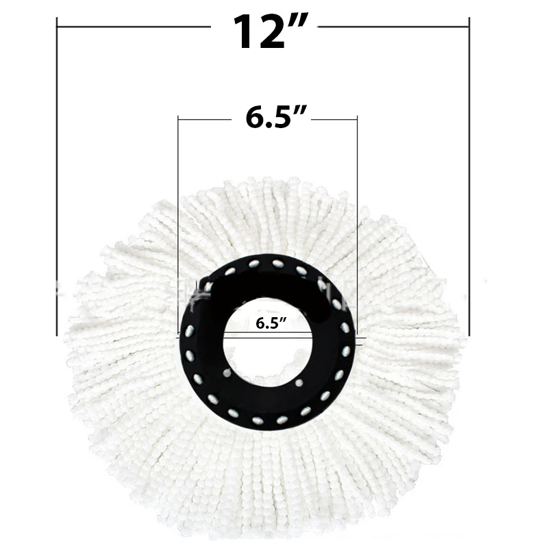 Spin Mop Replacement Heads, 6 Pack