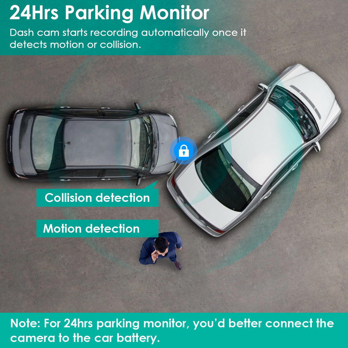 3-Channel Dash Cam, Front, Inside & Rear - image 5