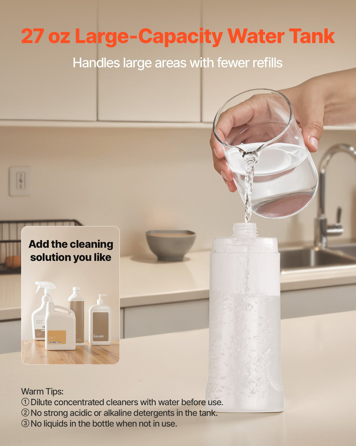 Spray Mop with 3 Washable Pads, Blue - image 5