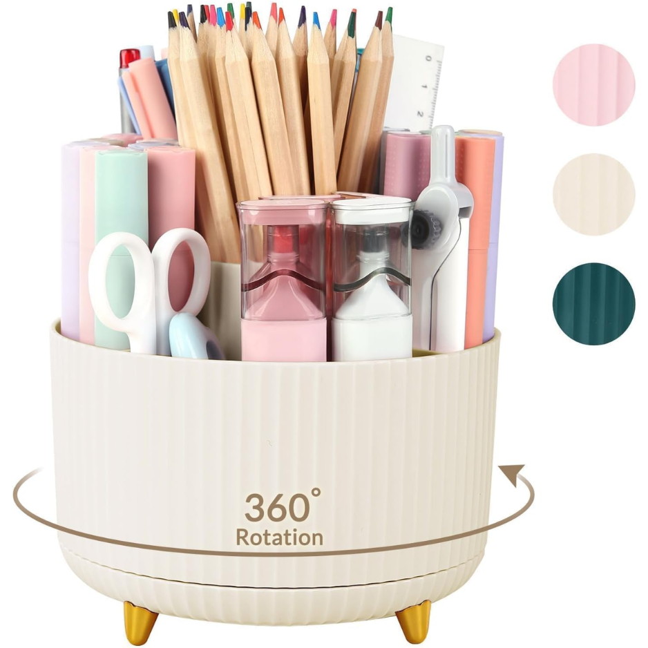 360 Rotating Desk Organizer, 5 Slots - image 3