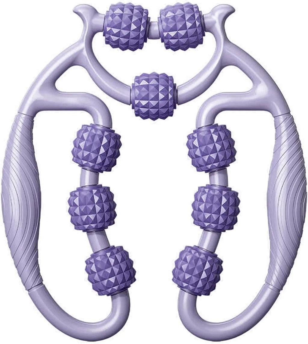 Muscle Roller Stick, 9 Wheels, Purple - image 3