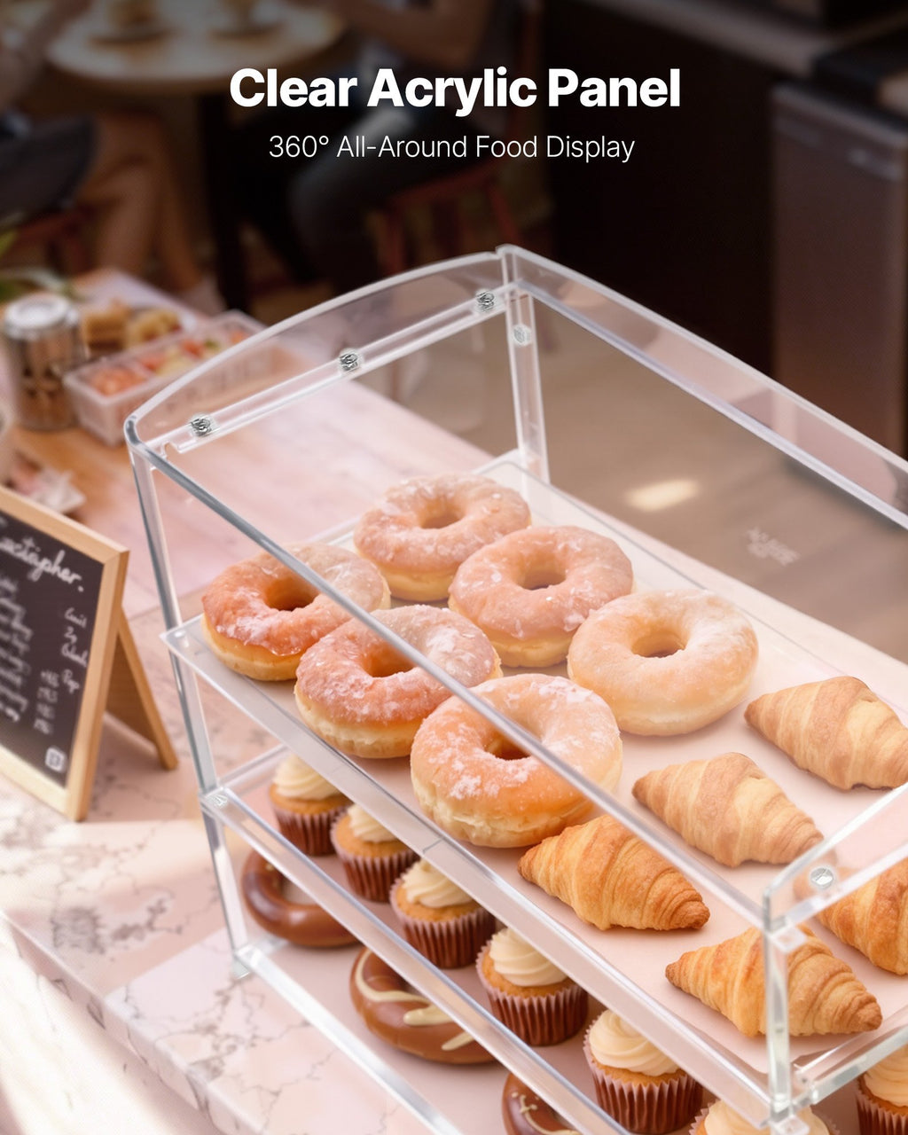 Countertop Bakery Display Case, 3 Tier, Acrylic - image 4
