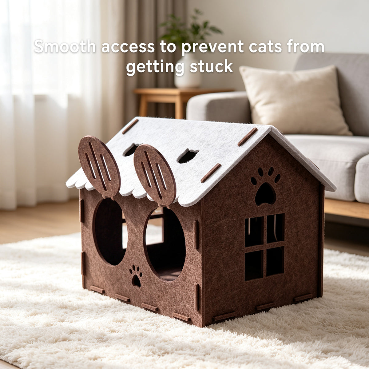 Felt Cat House, Foldable - image 6