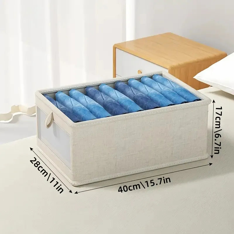 Foldable Clothes Storage Box with Viewing Window - image 2