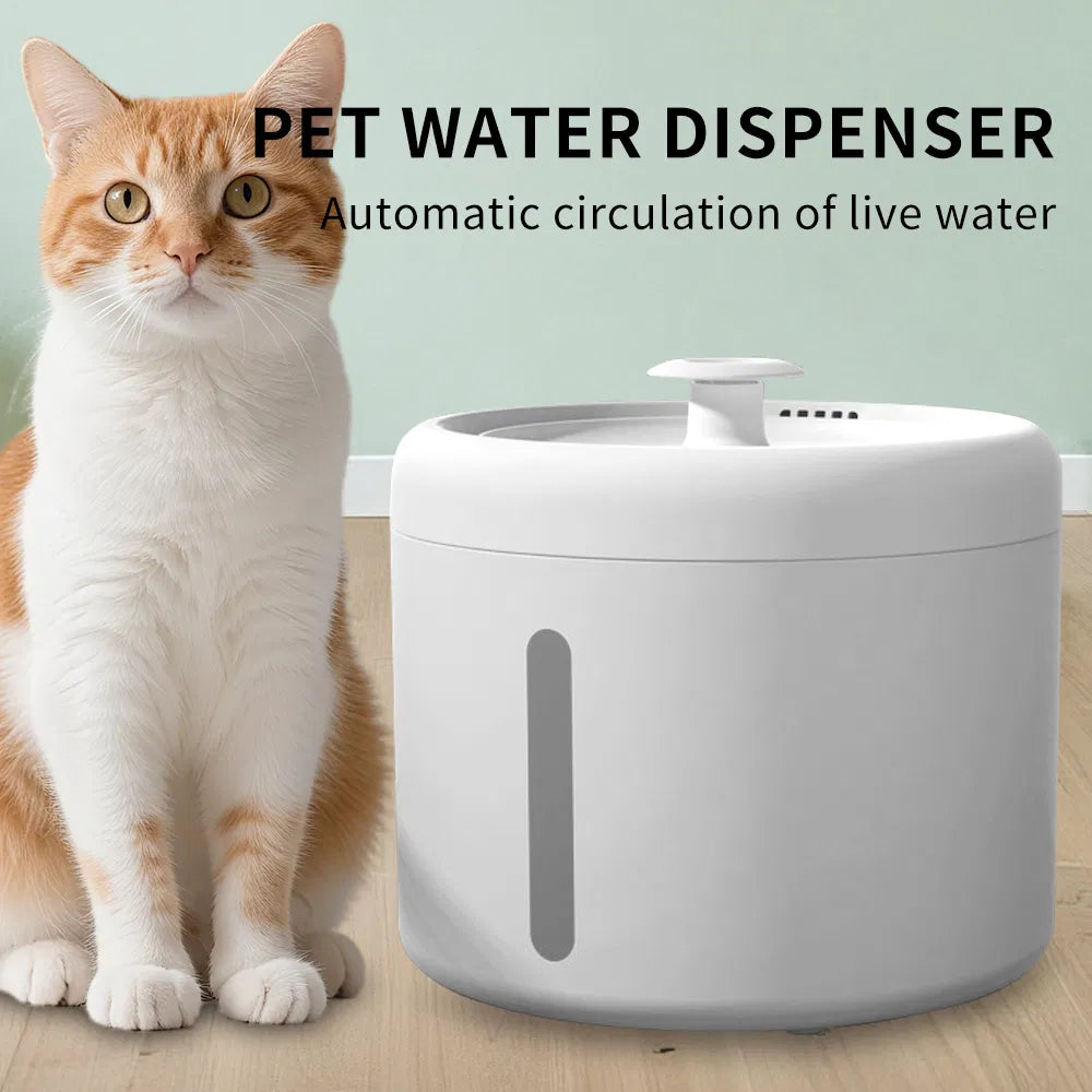 Pet Water Fountain, 2.5 L, White - image 2