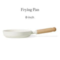 Ceramic Nonstick Fry Pan, 8 in, Cream
