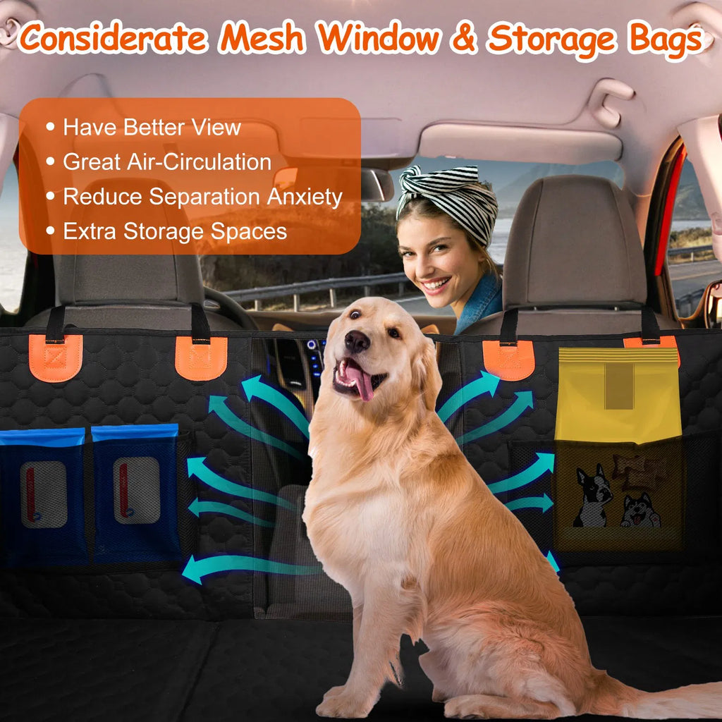 Dog Back Seat Extender with Hard Bottom, Waterproof - image 9