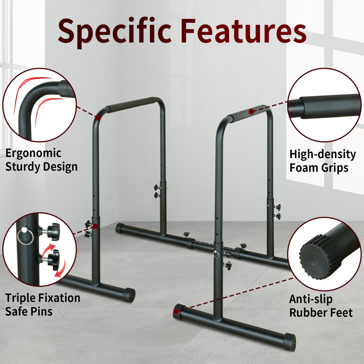 Adjustable Dip Station, Heavy Duty - image 4