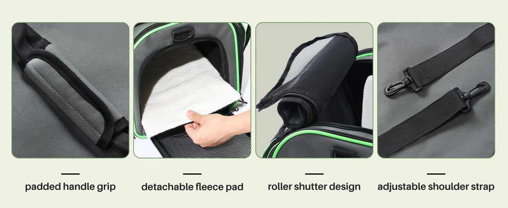 Expandable Pet Carrier Backpack, Black - image 6