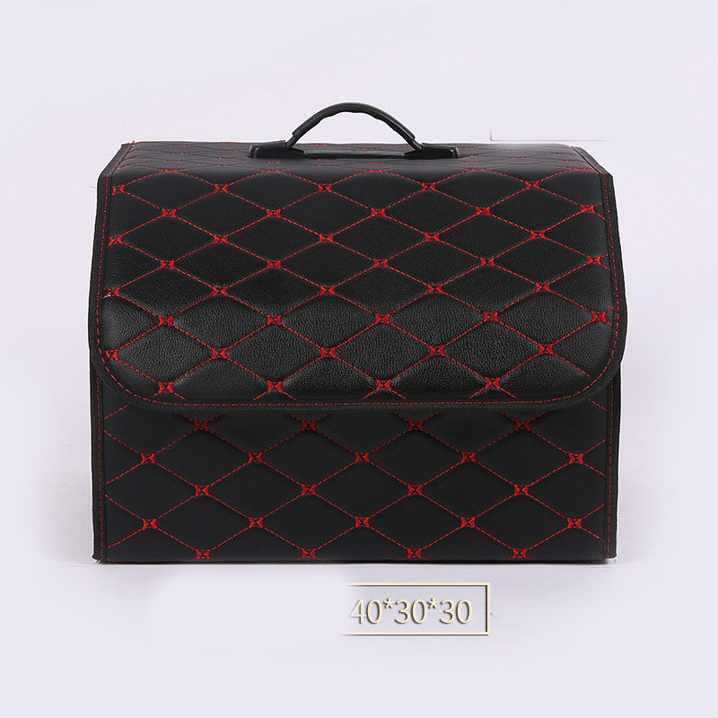 Quilted PU Leather Trunk Storage Box, Medium - image 10