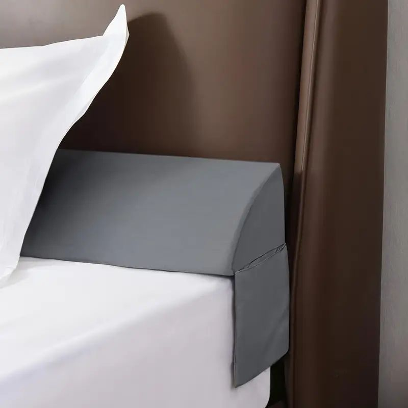 Bed Gap Filler Pillow, 54 x 6 x 10 in, Gray - image 2