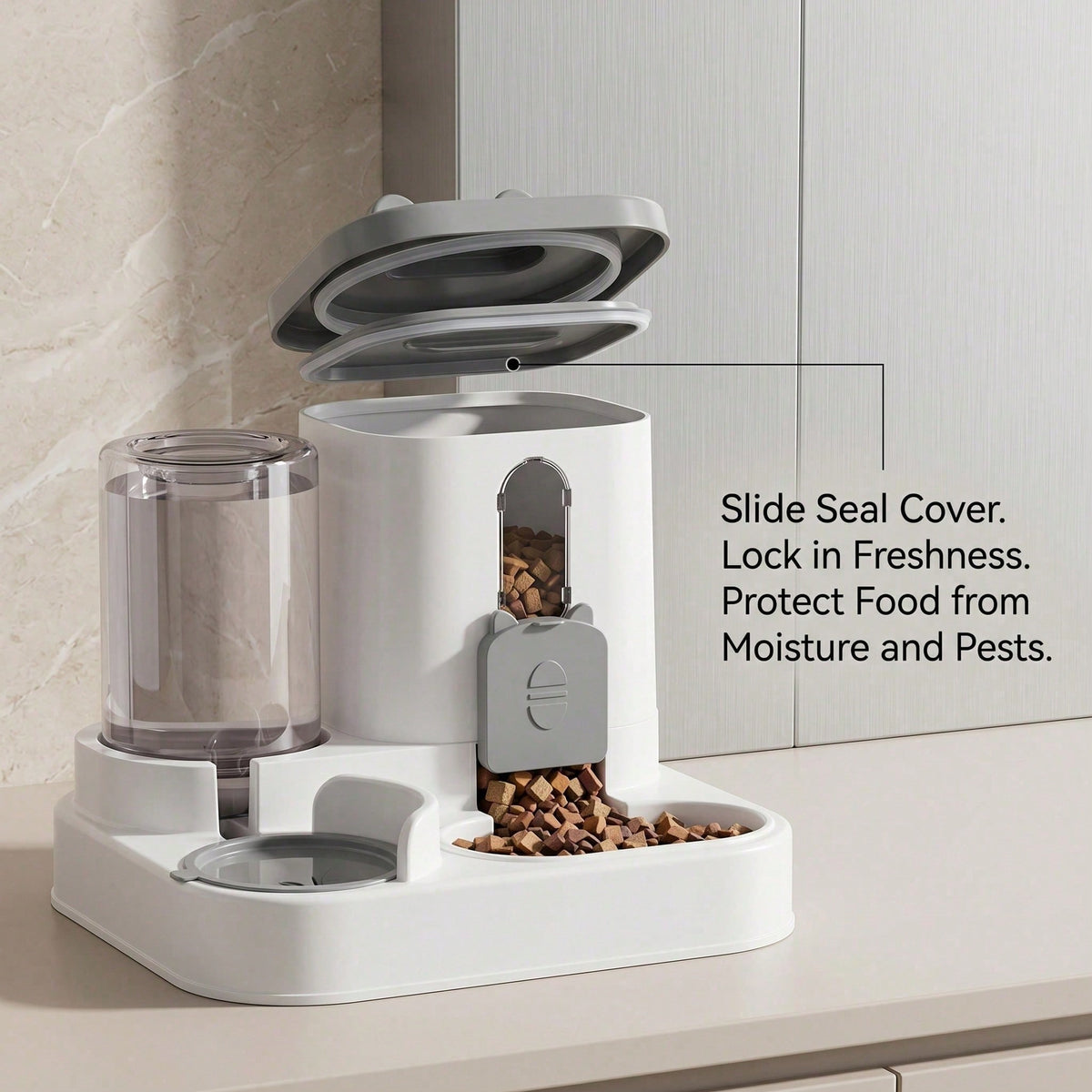 2-in-1 Gravity Pet Feeder and Waterer - image 8