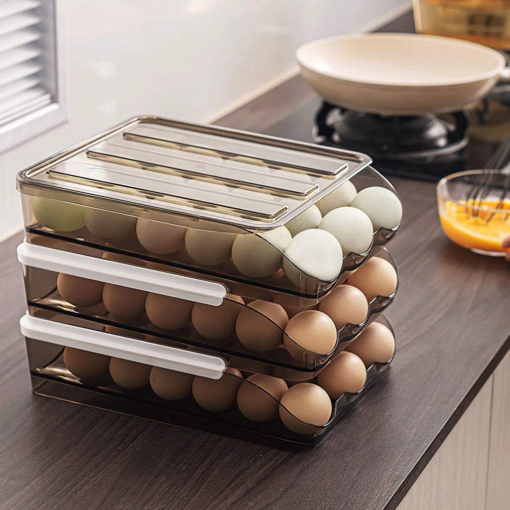 Rolling Egg Holder for Fridge, 2 Tier, 36 Eggs - image 7
