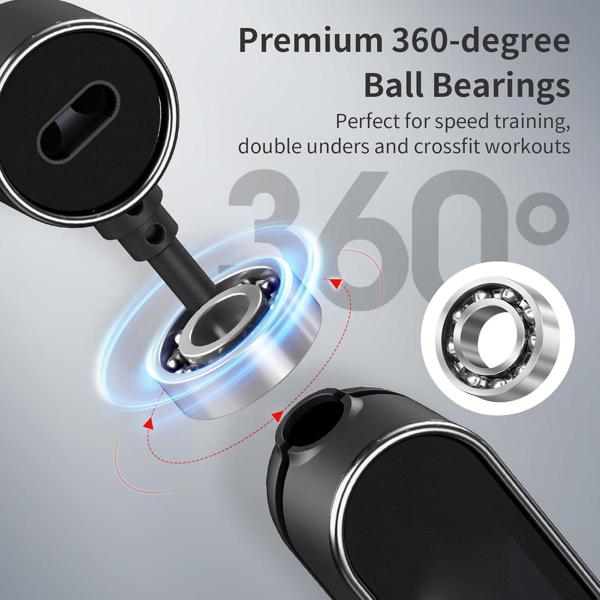 Digital Counter Jump Rope, 2-in-1 Cordless - image 3