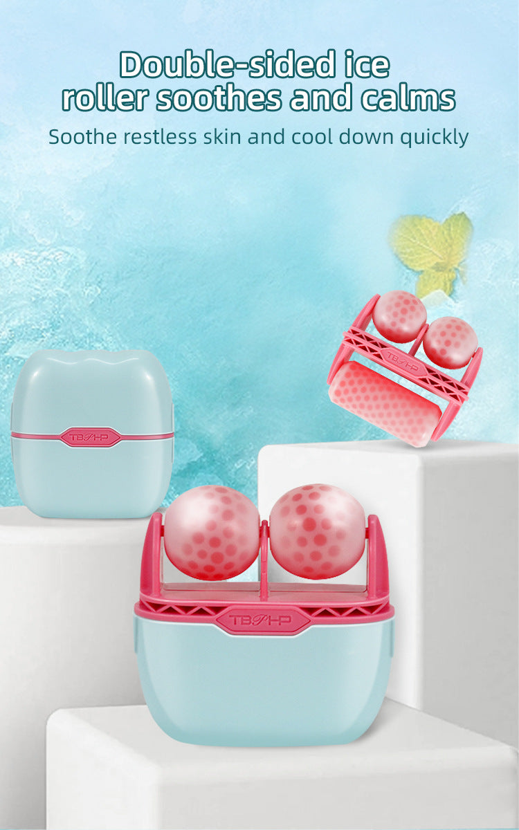 Dual-Head Face Ice Roller, Pink - image 4