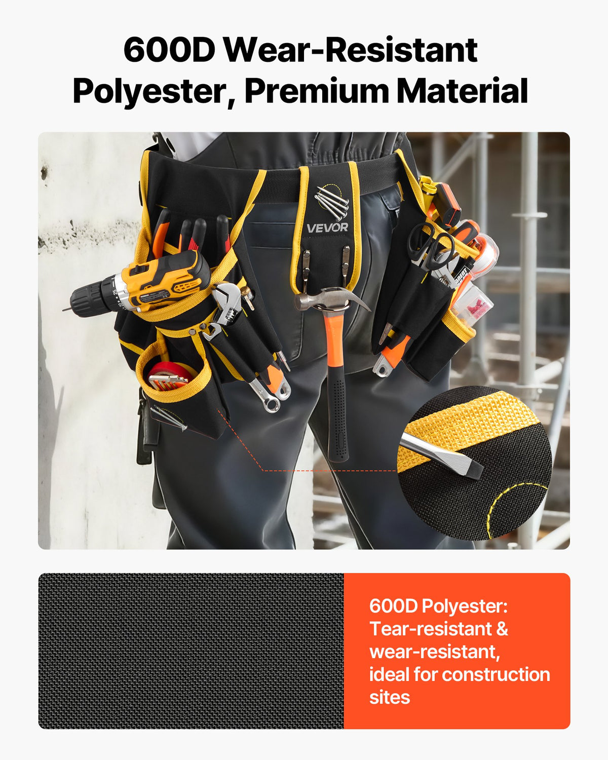 Magnetic Tool Belt, 28 Pockets - image 5
