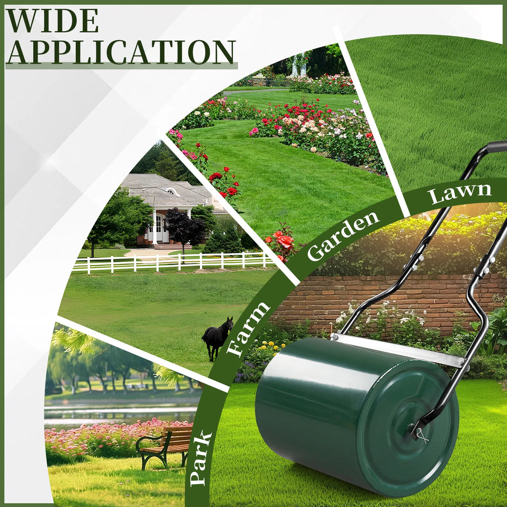 Steel Lawn Roller, 16 in, Fill with Water or Sand - image 10