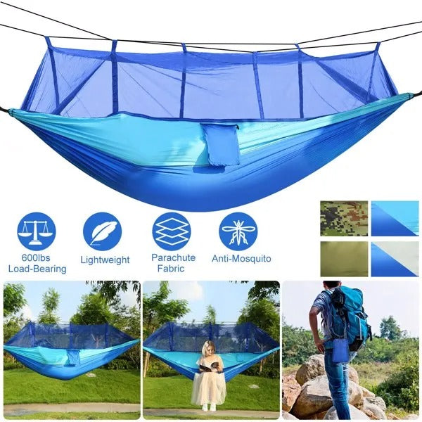 Double Camping Hammock with Mosquito Net - image 6