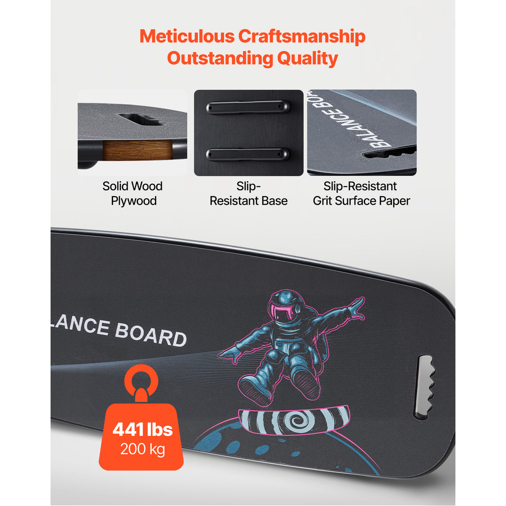 Wooden Balance Board with Roller, 2 in 1 - image 5