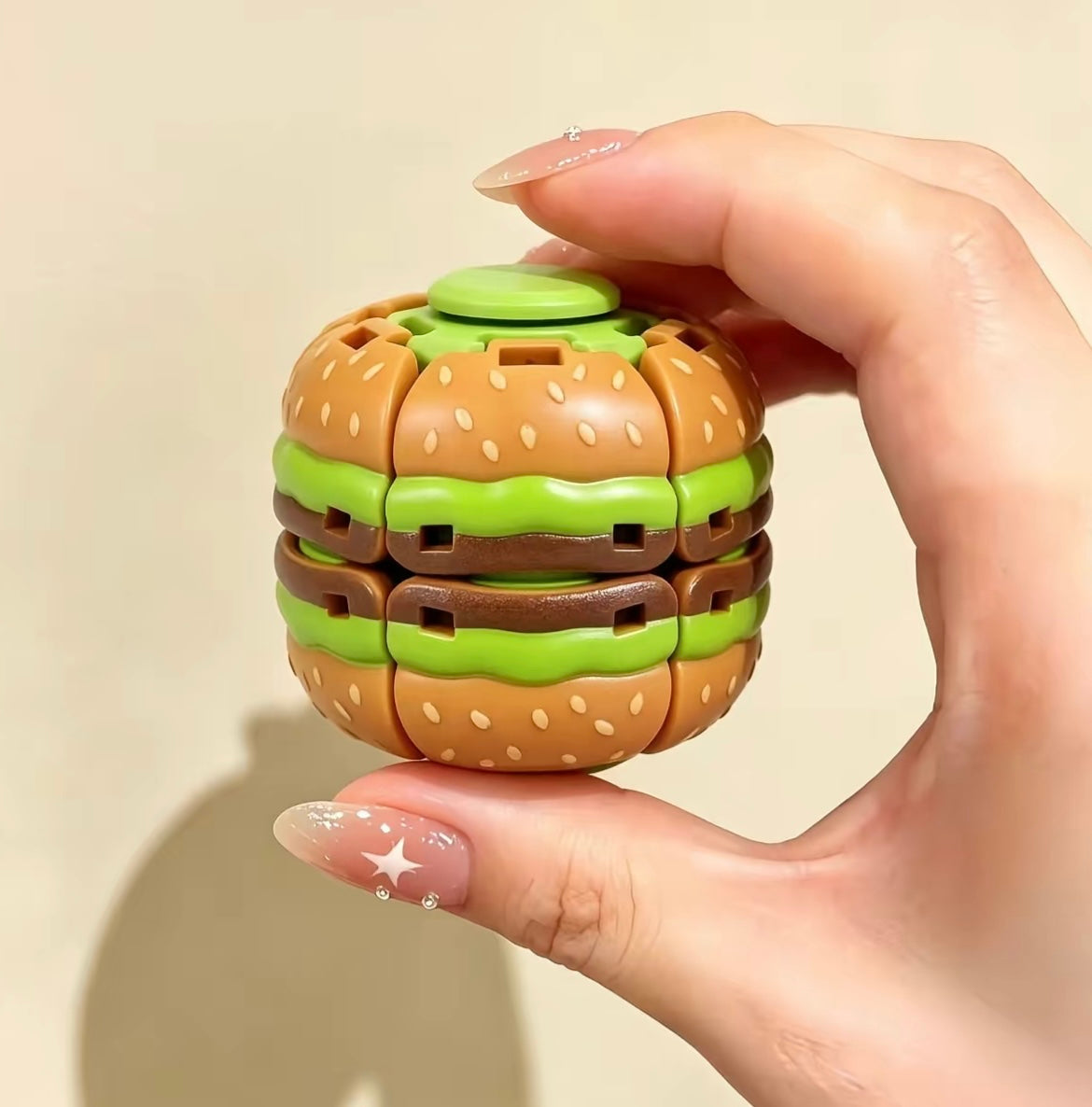 Burger Push Spinner Fidget