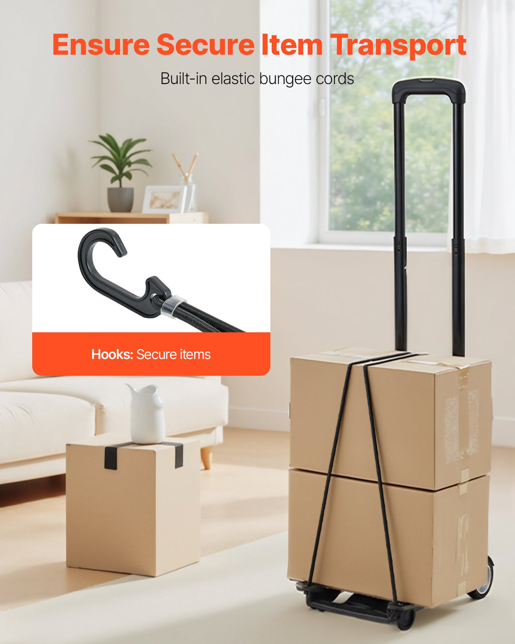 Folding Hand Truck Platform Cart, 110 lb - image 2