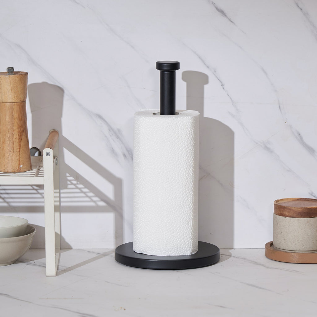Countertop Paper Towel Holder, Black Stainless Steel - image 5