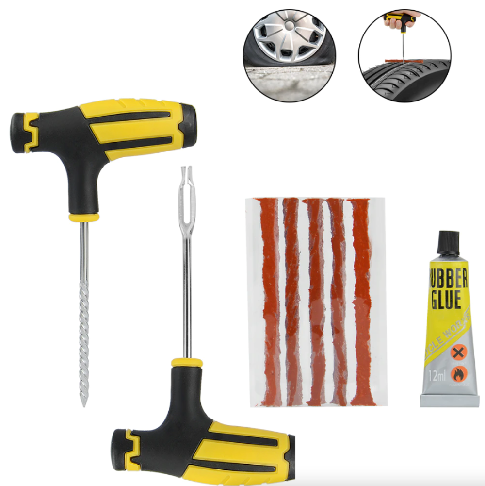 68-Piece Heavy-Duty Tire Plug Repair Kit