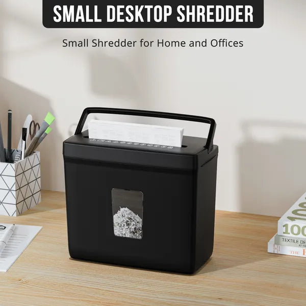Crosscut Paper Shredder, 5 Sheet, P-4 - image 3