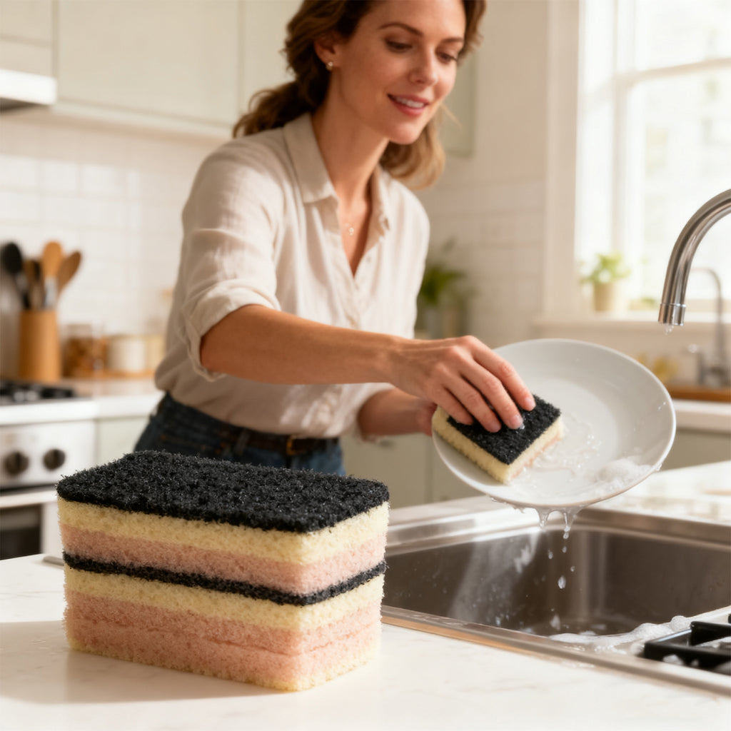 Layered Scrub Sponges, 3 Pack - image 5