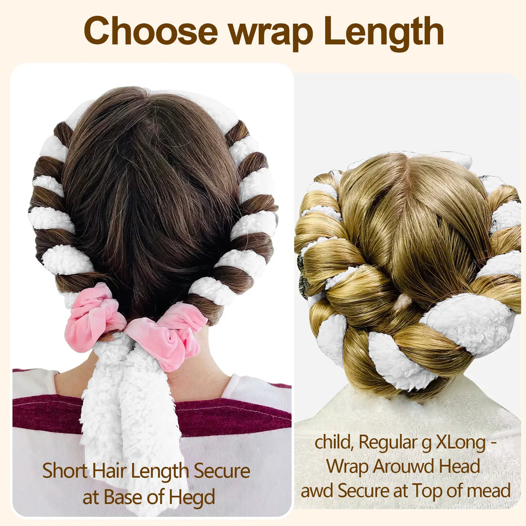 Satin Heatless Hair Curler, White - image 7