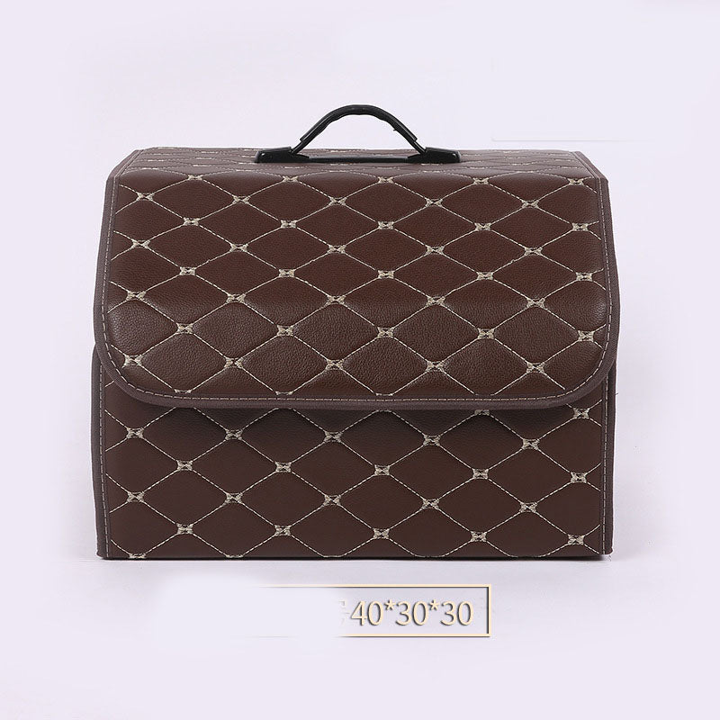 Quilted PU Leather Trunk Storage Box, Medium - image 7