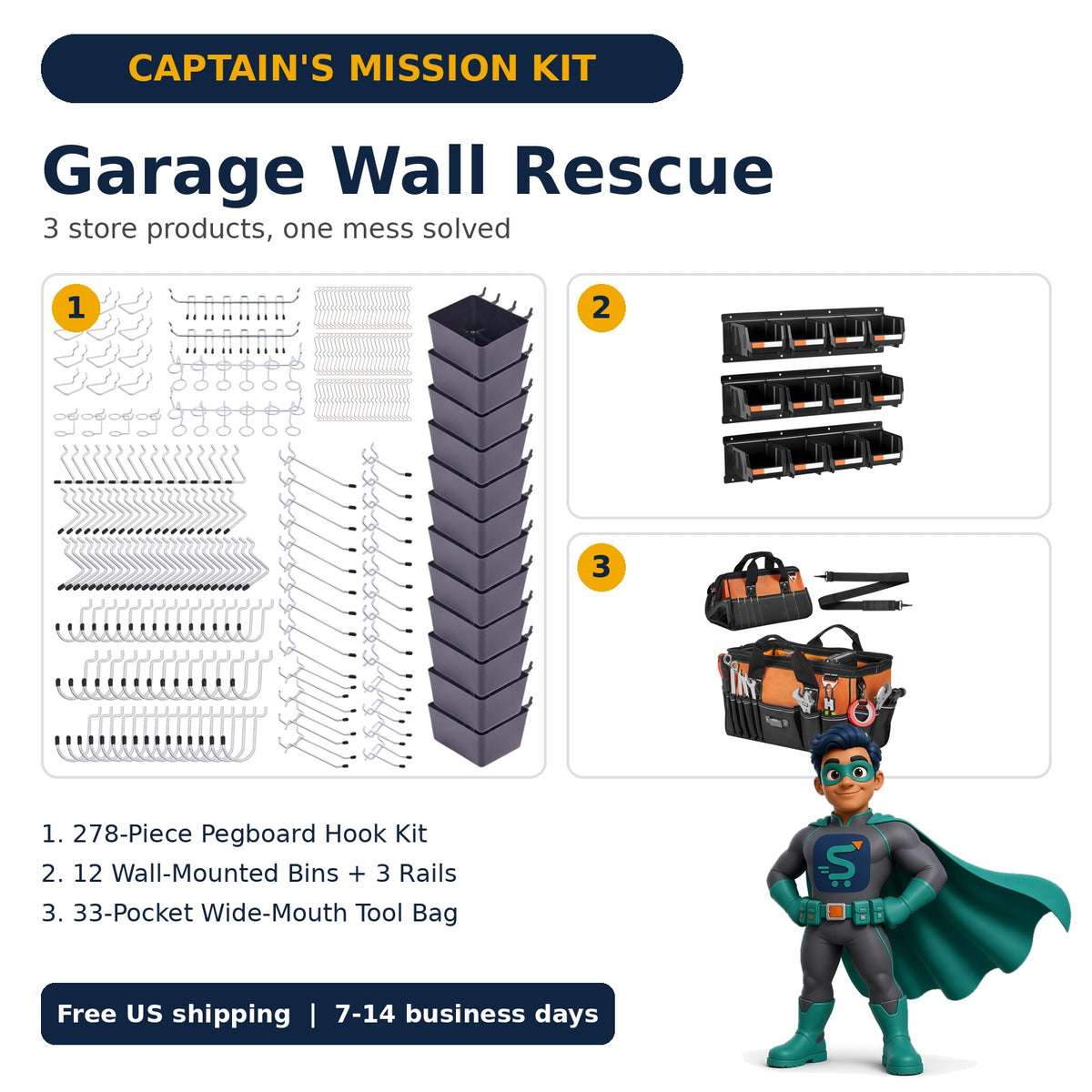 Captain's Mission Kit: Garage Wall Rescue